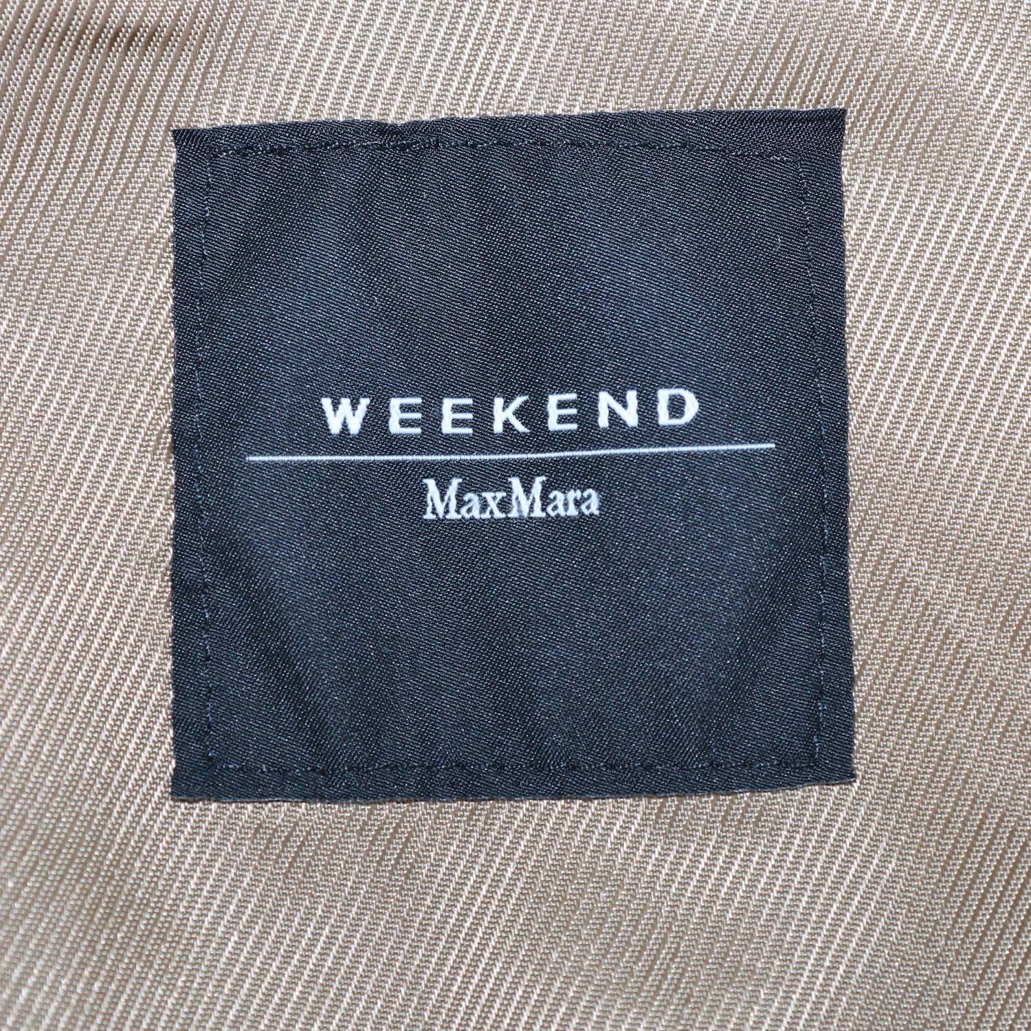 Weekend Max Mara Beige Wool Belted Trench Coat