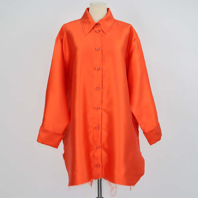 Marques Almeida Orange Polyester Oversized Shirt
