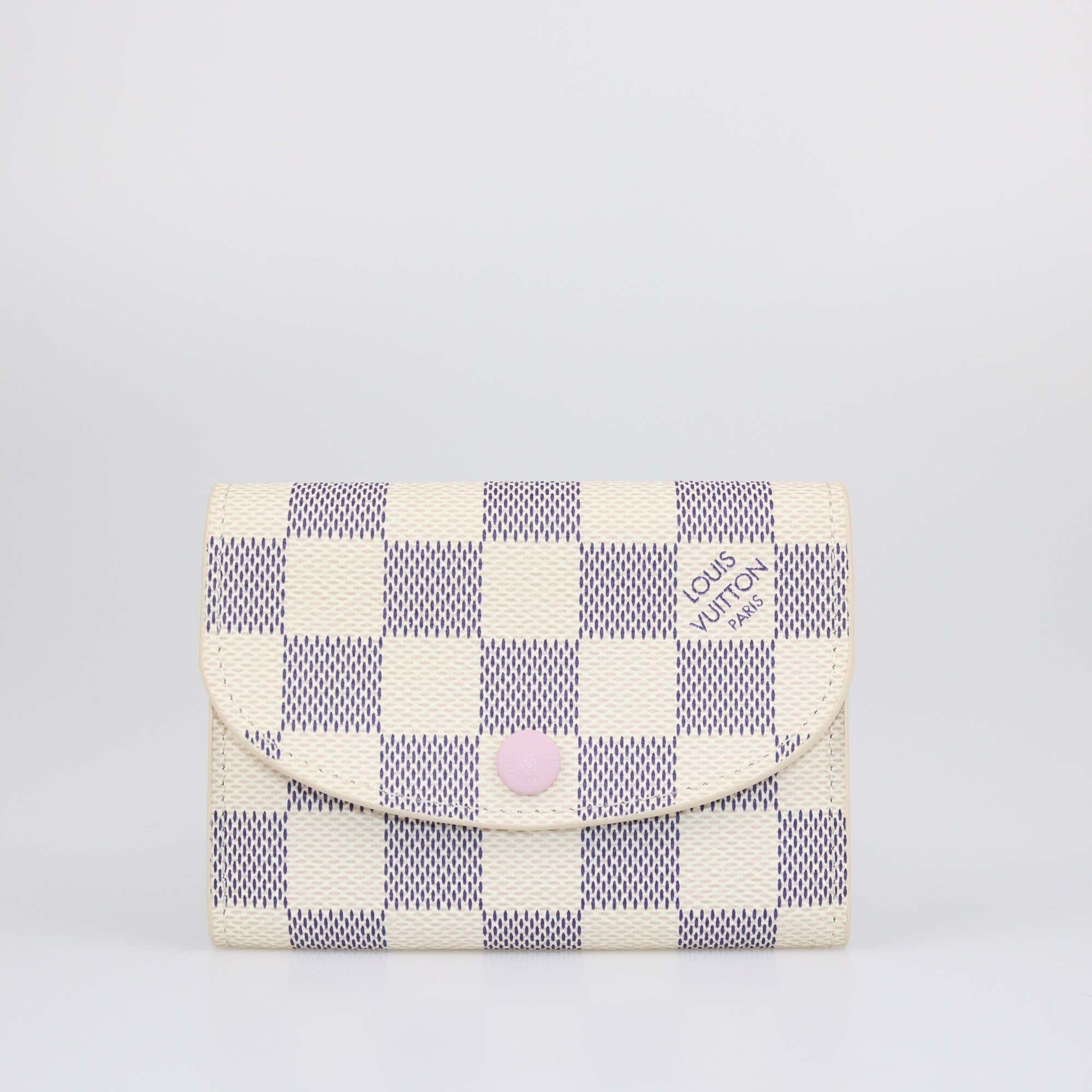 Louis Vuitton Damier Azur Rosalie Coin Purse Womens Louis Vuitton 