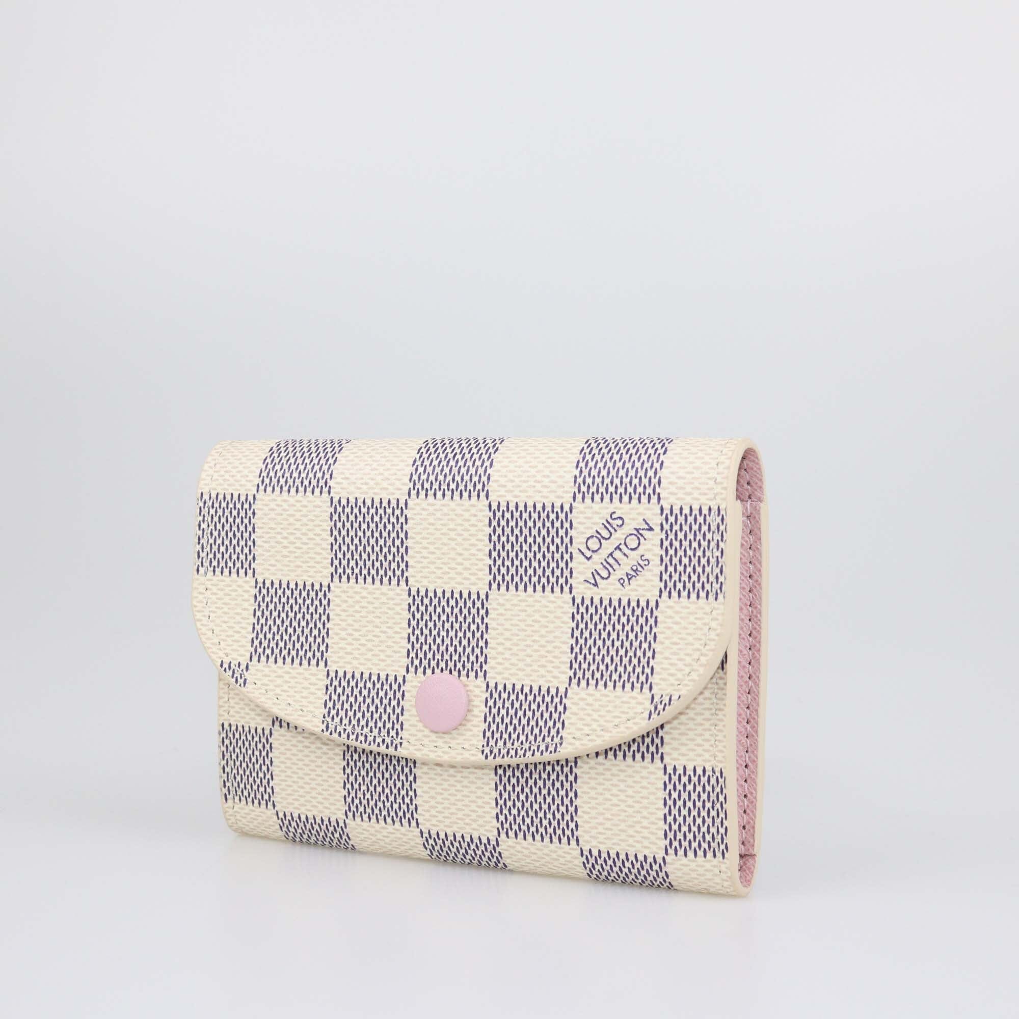 Louis Vuitton Damier Azur Rosalie Coin Purse Womens Louis Vuitton 