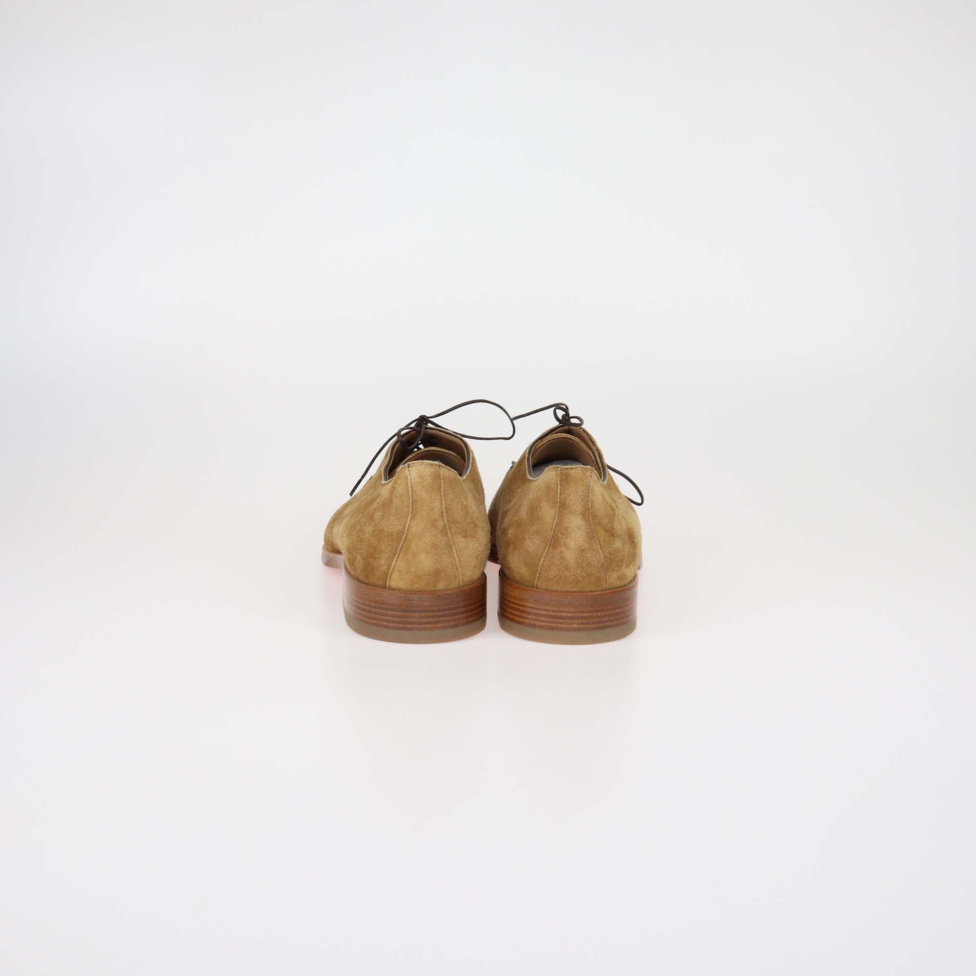 Christian Louboutin Brown Suede Thomas iii Derby Shoes