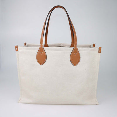 Gucci Beige/Tan Canvas Logo Print Tote