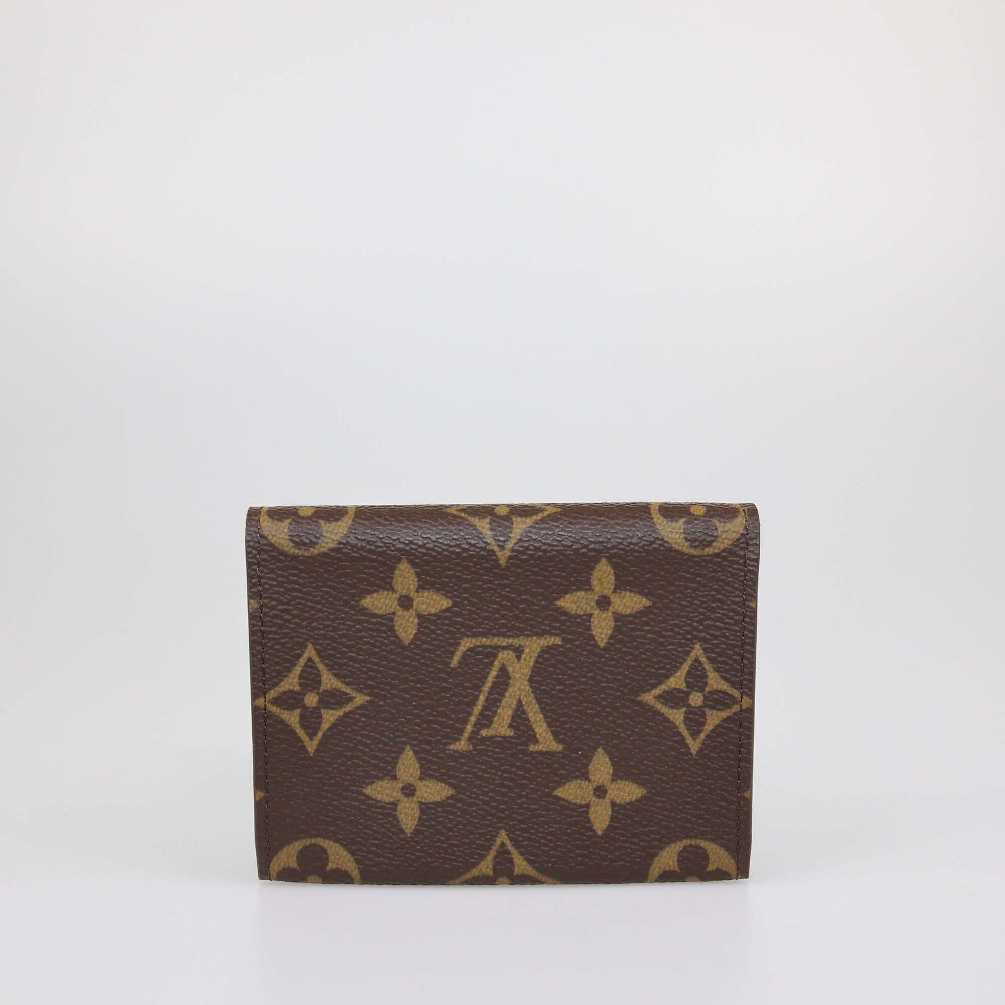 Louis Vuitton Monogram Enveloppe Carte de Visite Card Holder Womens Louis Vuitton 