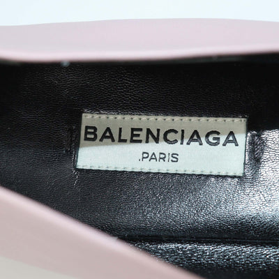 Balenciaga Pink Leather Studded Ballet Flats