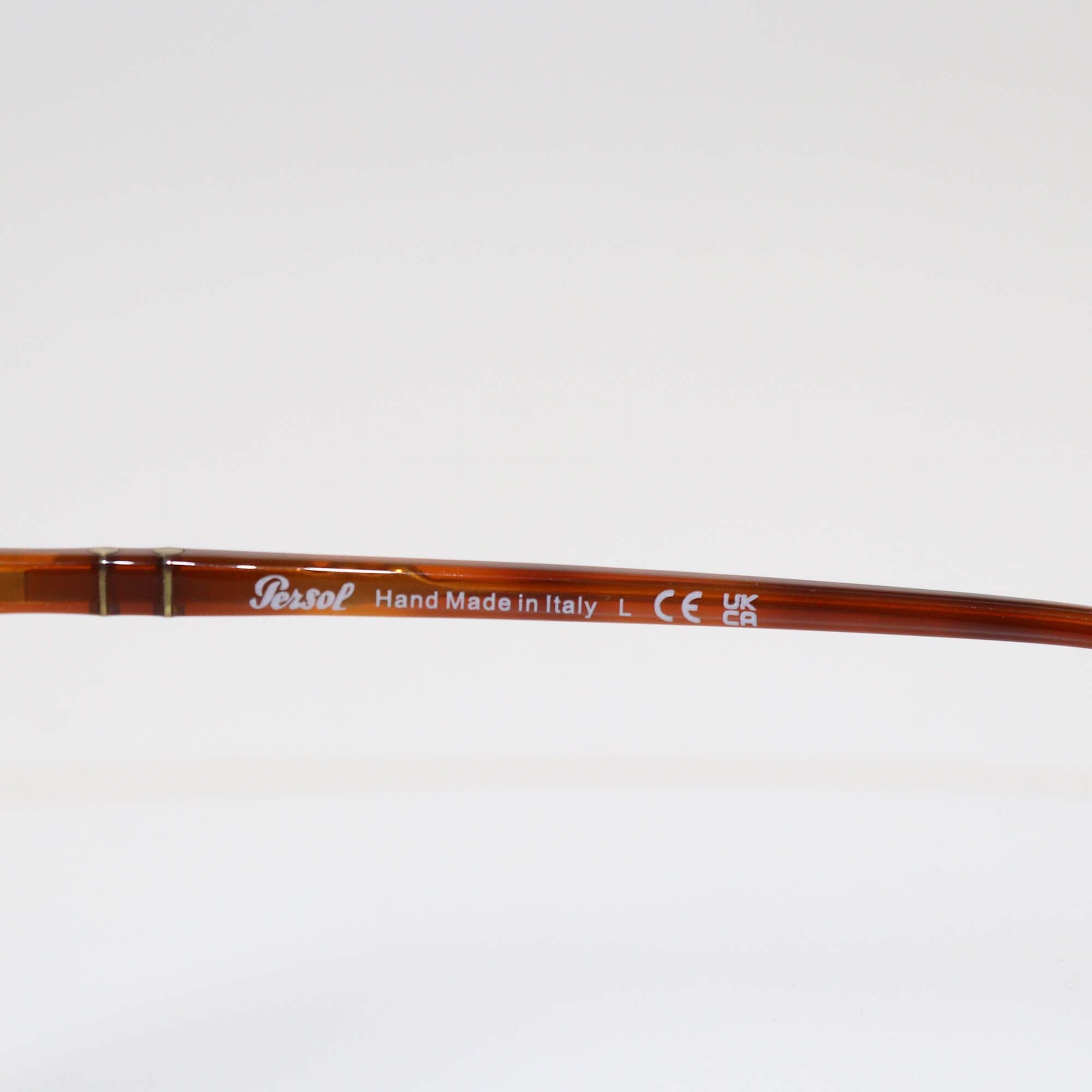 Persol Brown/Light Blue Round Sunglasses Womens Persol 