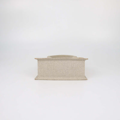 Jacquemus Beige Canvas Grand Le Chiquito Top Handle Bag