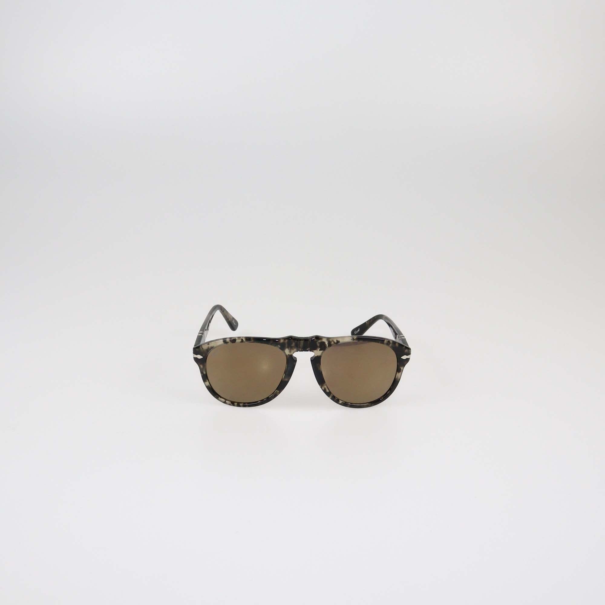 Persol Beige Tortoise/Gold Mirror Sunglasses Womens Persol 
