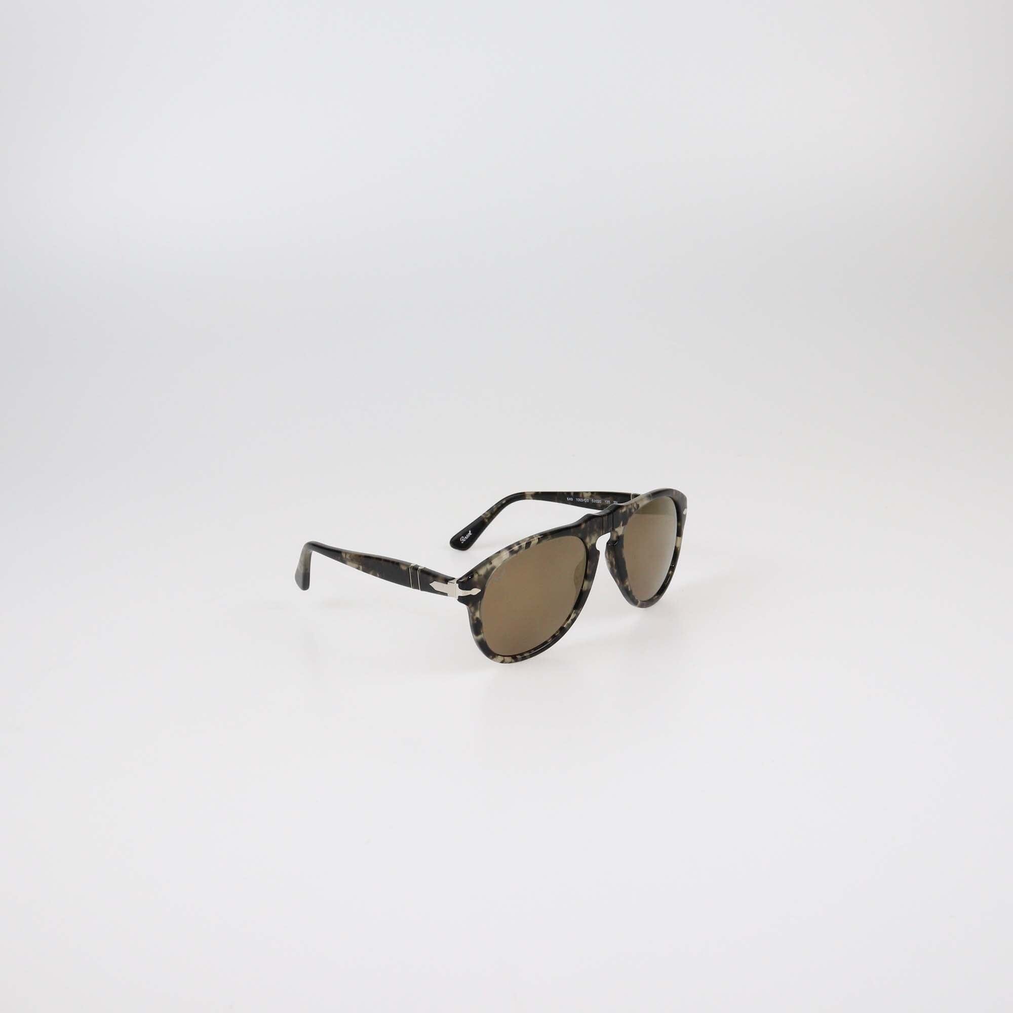 Persol Beige Tortoise/Gold Mirror Sunglasses Womens Persol 