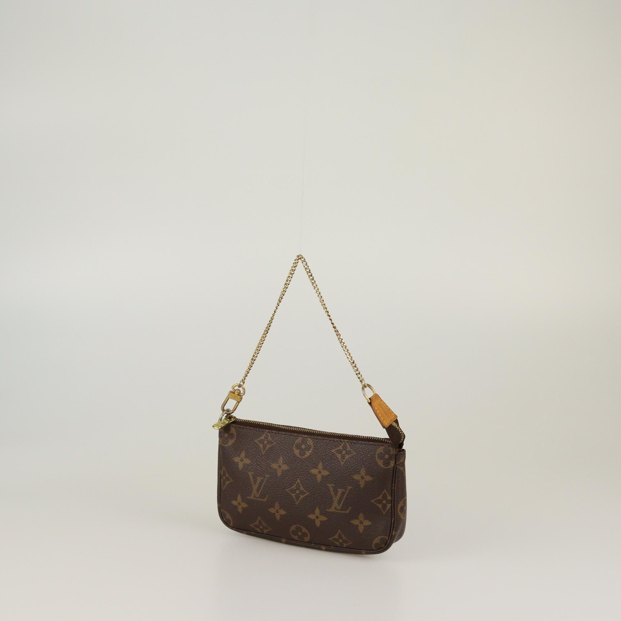 Louis Vuitton Monogram Mini Pochette Accessoires Womens Louis Vuitton 