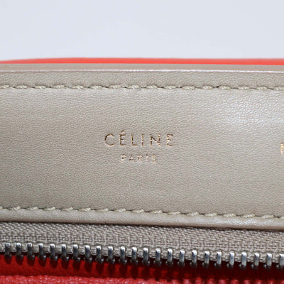 Celine Tricolor Leather and Suede Medium Trapeze Bag
