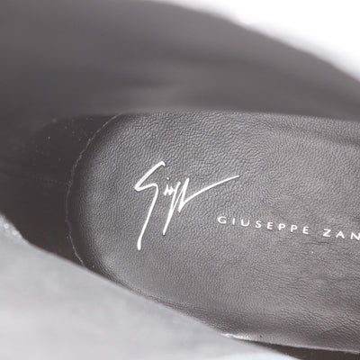 Guiseppe Zanotti Black Suede Chacago 40 Ankle Boots