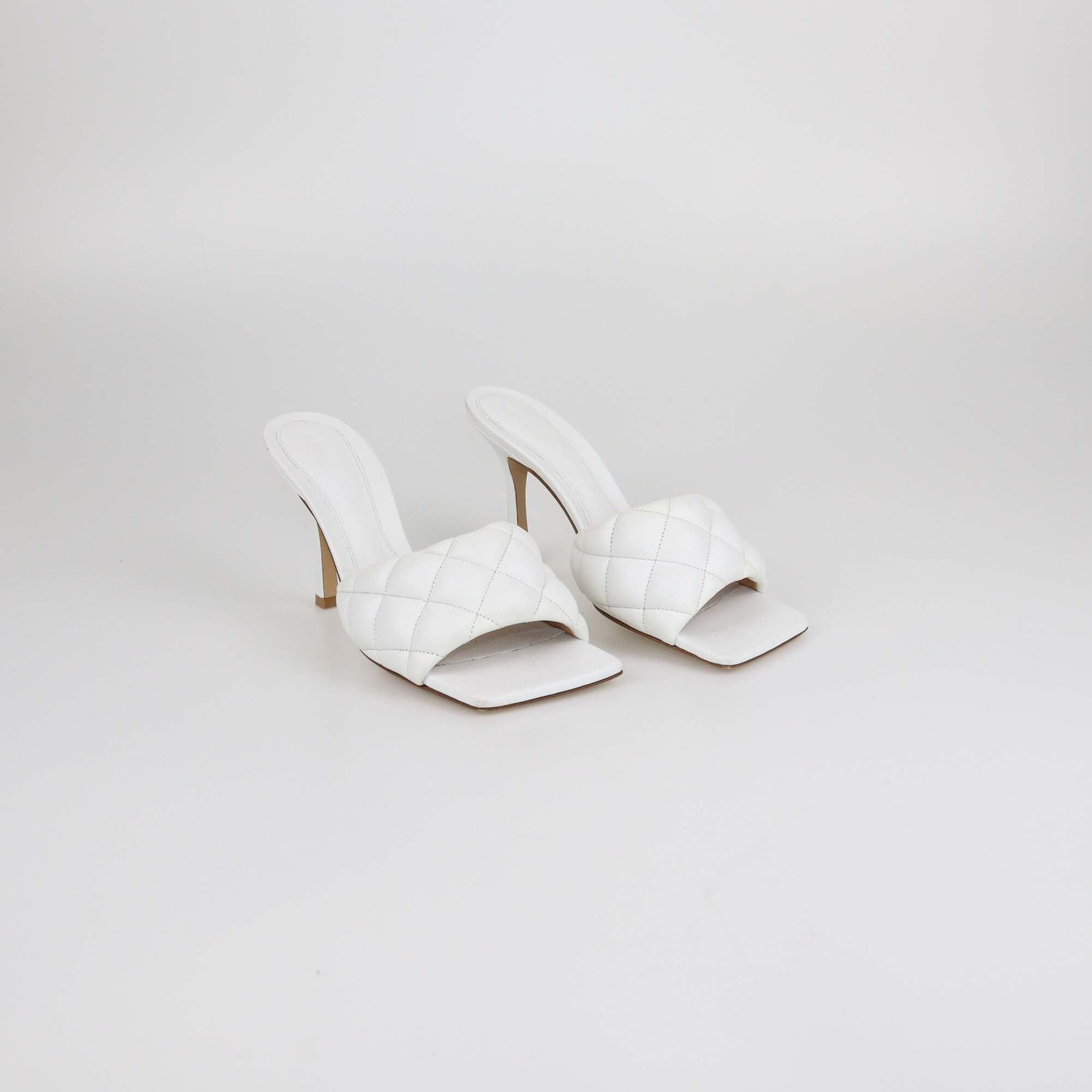 Bottega Veneta Offwhite Lido Slide Sandals Womens Bottega Veneta 