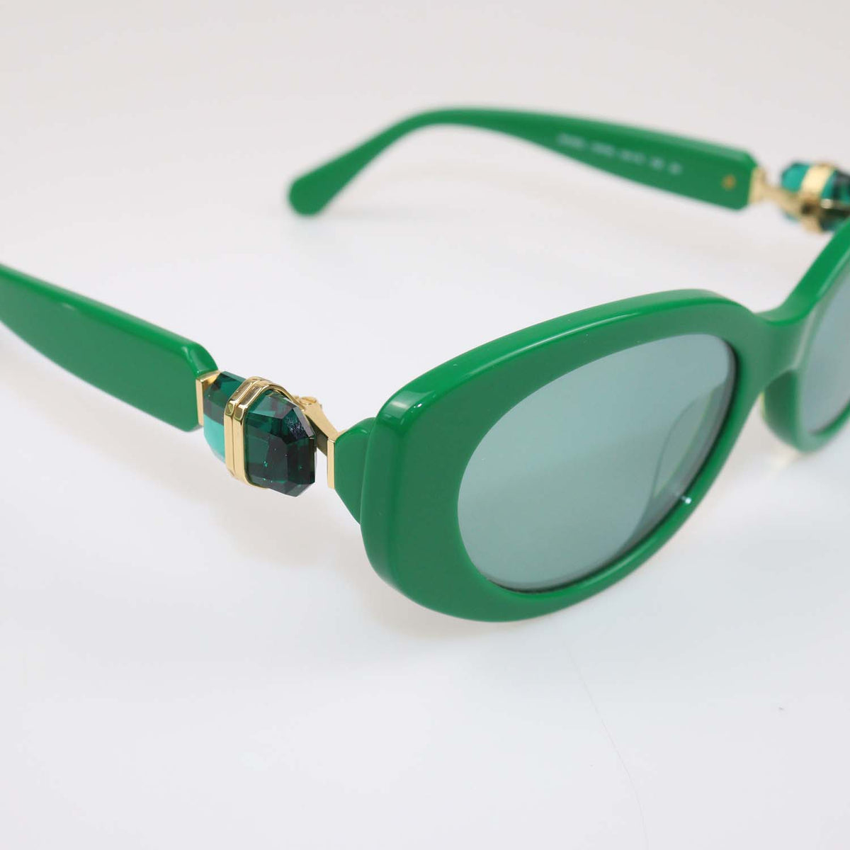 Swarovski Green Cat Eye Sunglasses