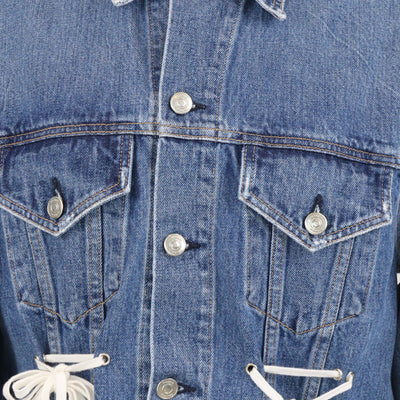Proenza Schouler Blue Denim Drawstring PSWL Jacket