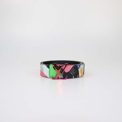 Louis Vuitton x Kid Multicolor Monogram Canvas Reversible Initiales Belt