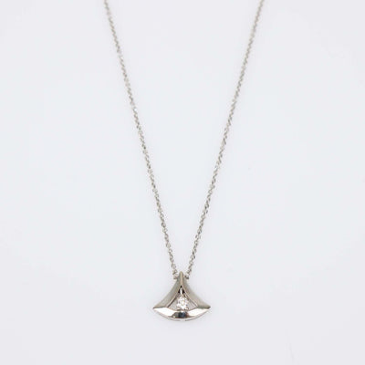Bvlgari Diva's Dream 18K White Gold Diamond Pendant Necklace