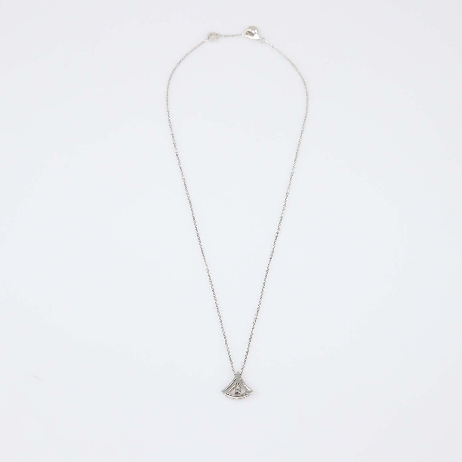 Bvlgari Diva's Dream 18K White Gold Diamond Pendant Necklace