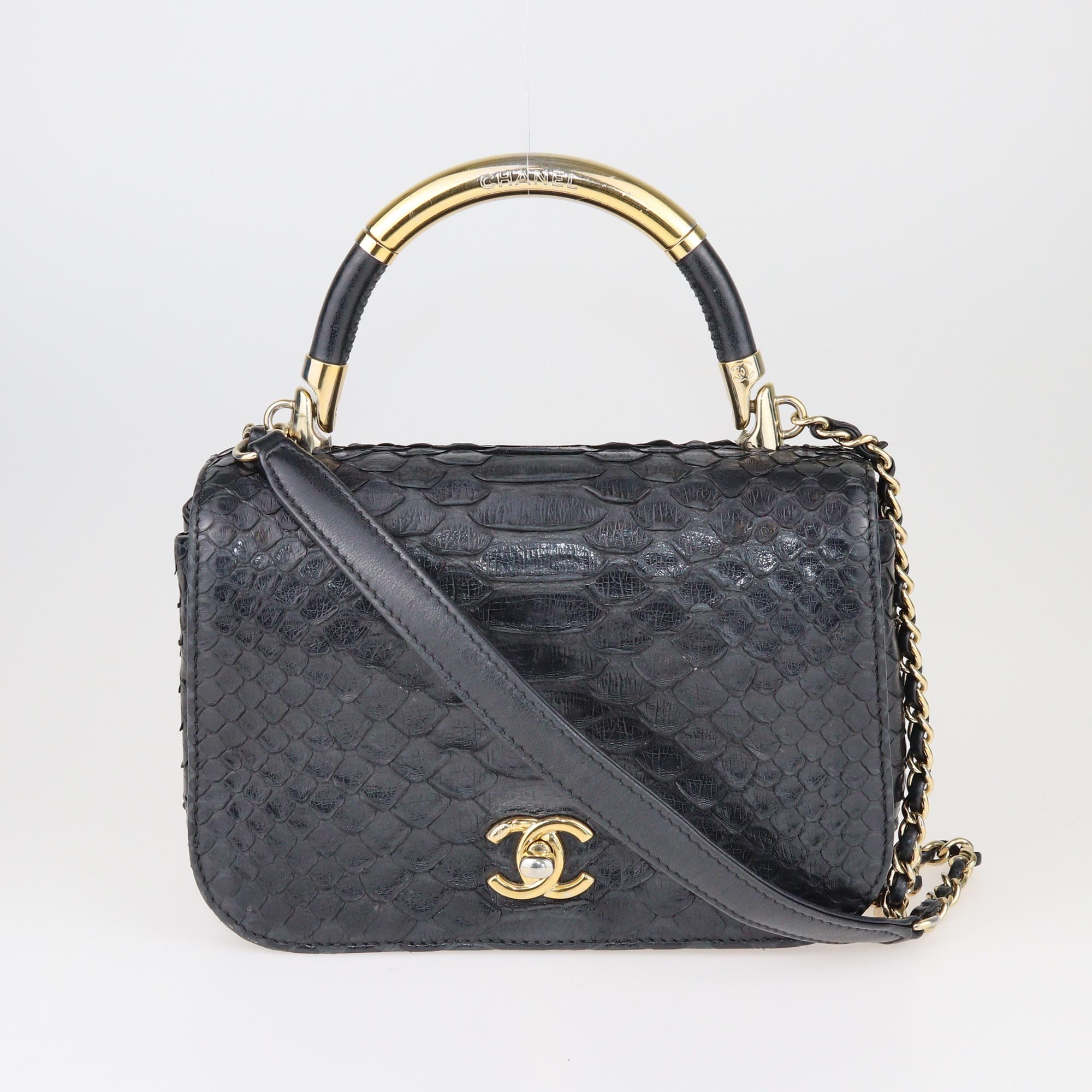 Chanel Black Small Carry Chic Bag Crossbody Bags Chanel 