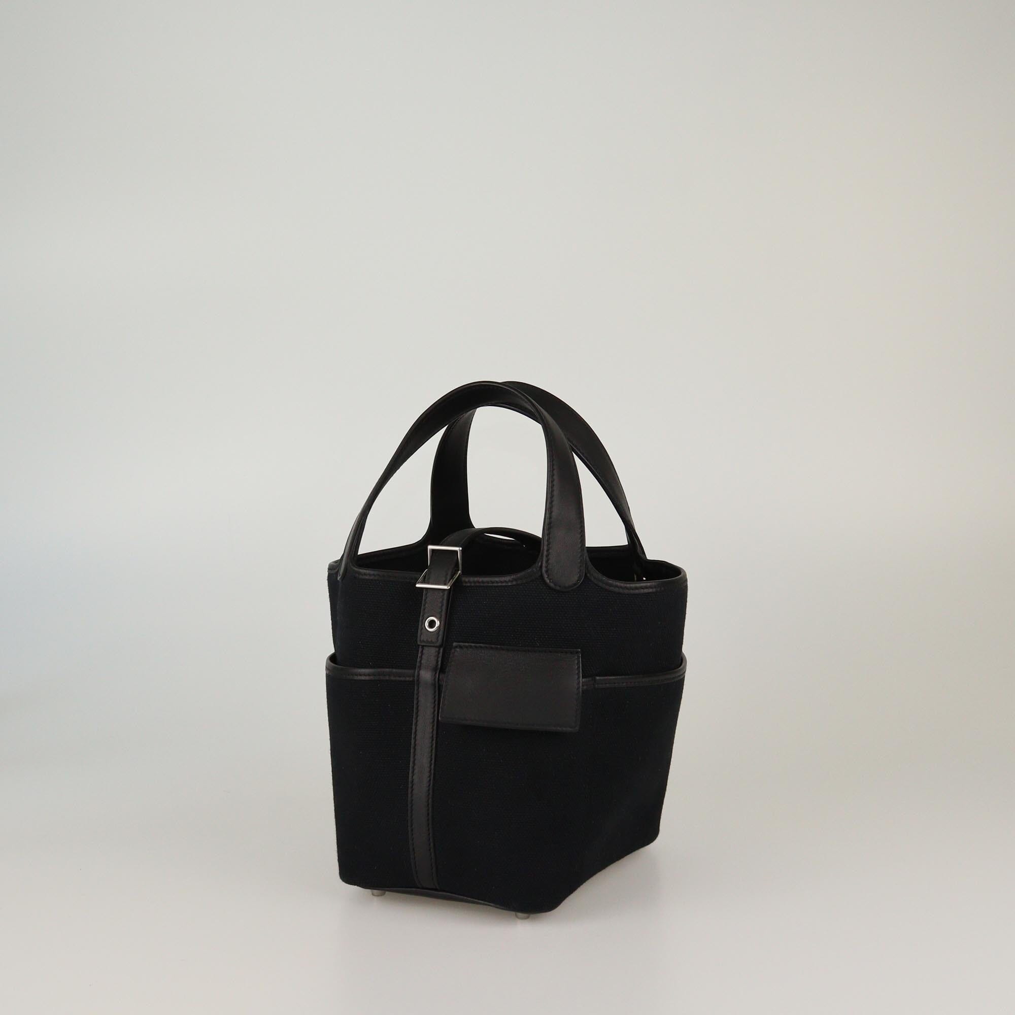 Hermes Black Picotin Lock 18 Pocket Bag Womens Hermes 