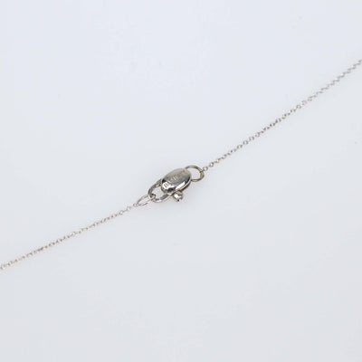 Damiani 18K White Gold Infinity Diamond Pendant Necklace
