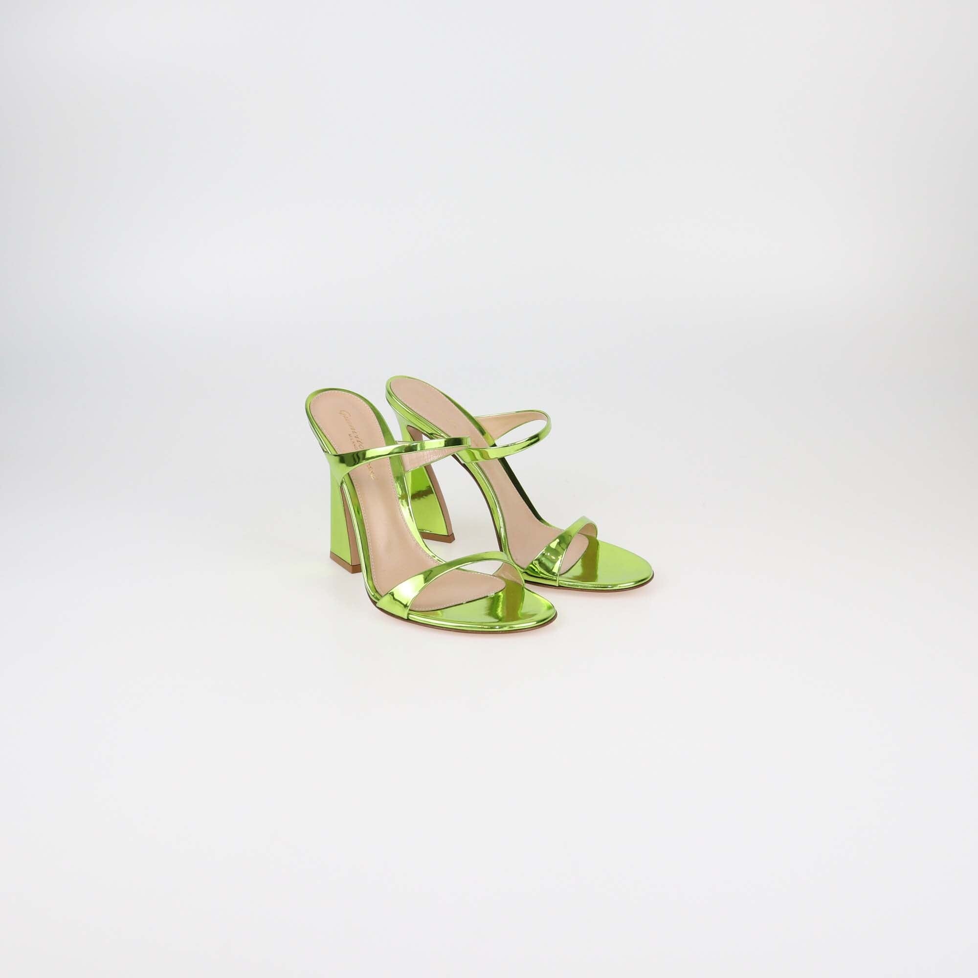 Gianvito Rossi Metal Kiwi Aure Sandals Womens Gianvito Rossi 