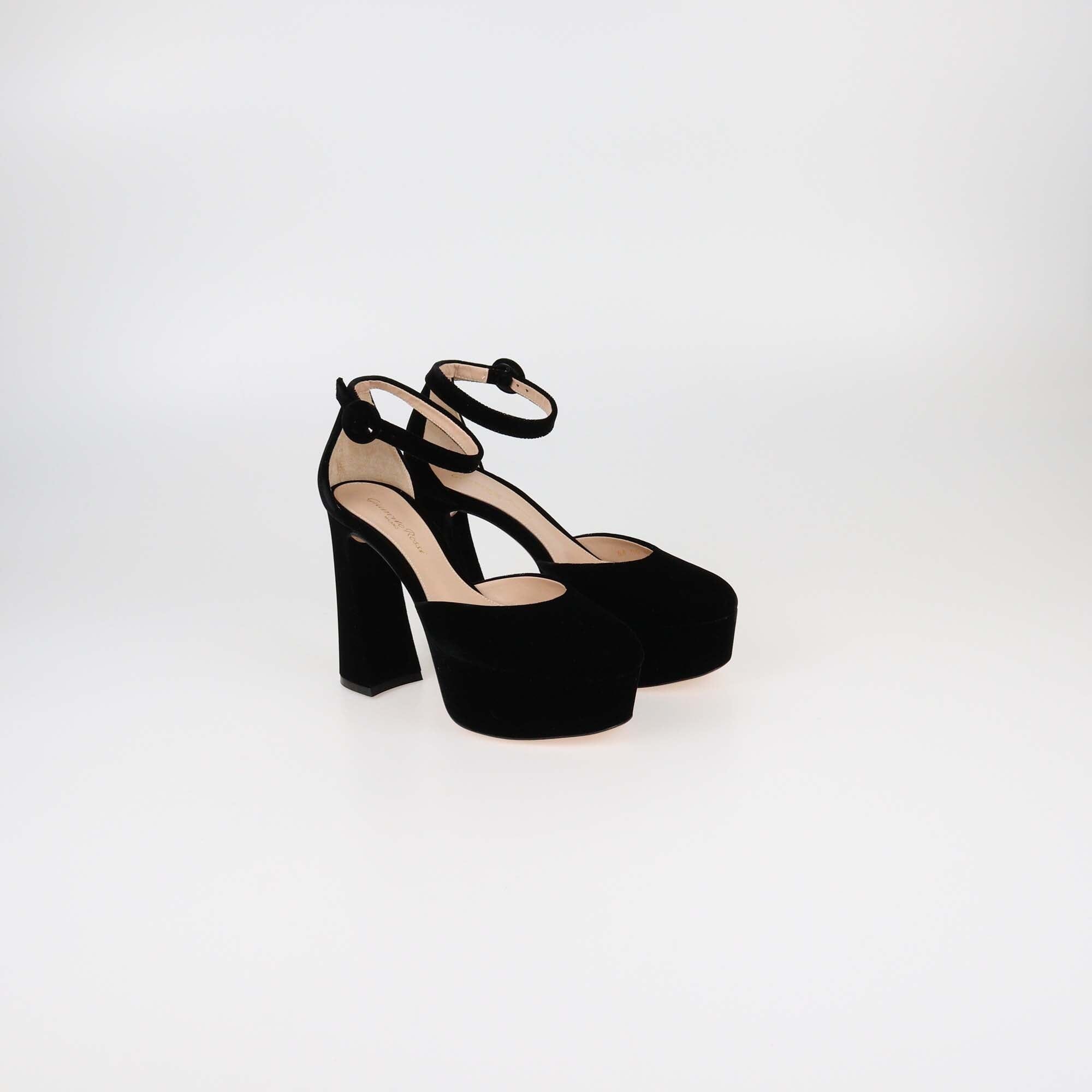 Gianvito Rossi Black Holly D'Orsay Pumps Womens Gianvito Rossi 