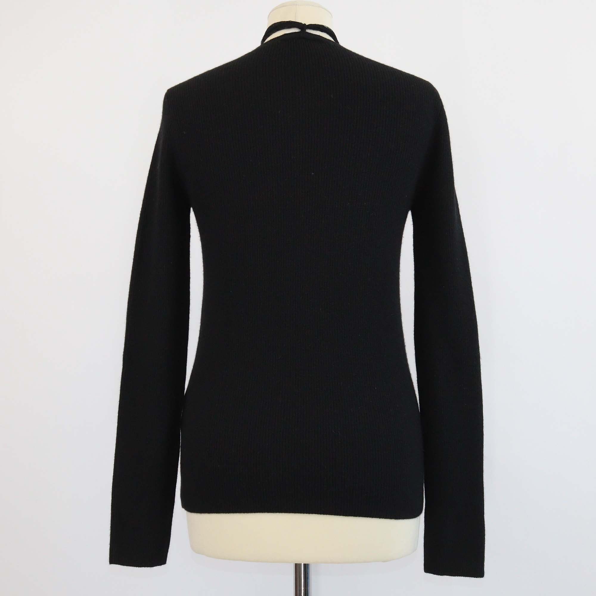 RED Valentino Tricolor Knitted Fabric Crew Neck Sweater