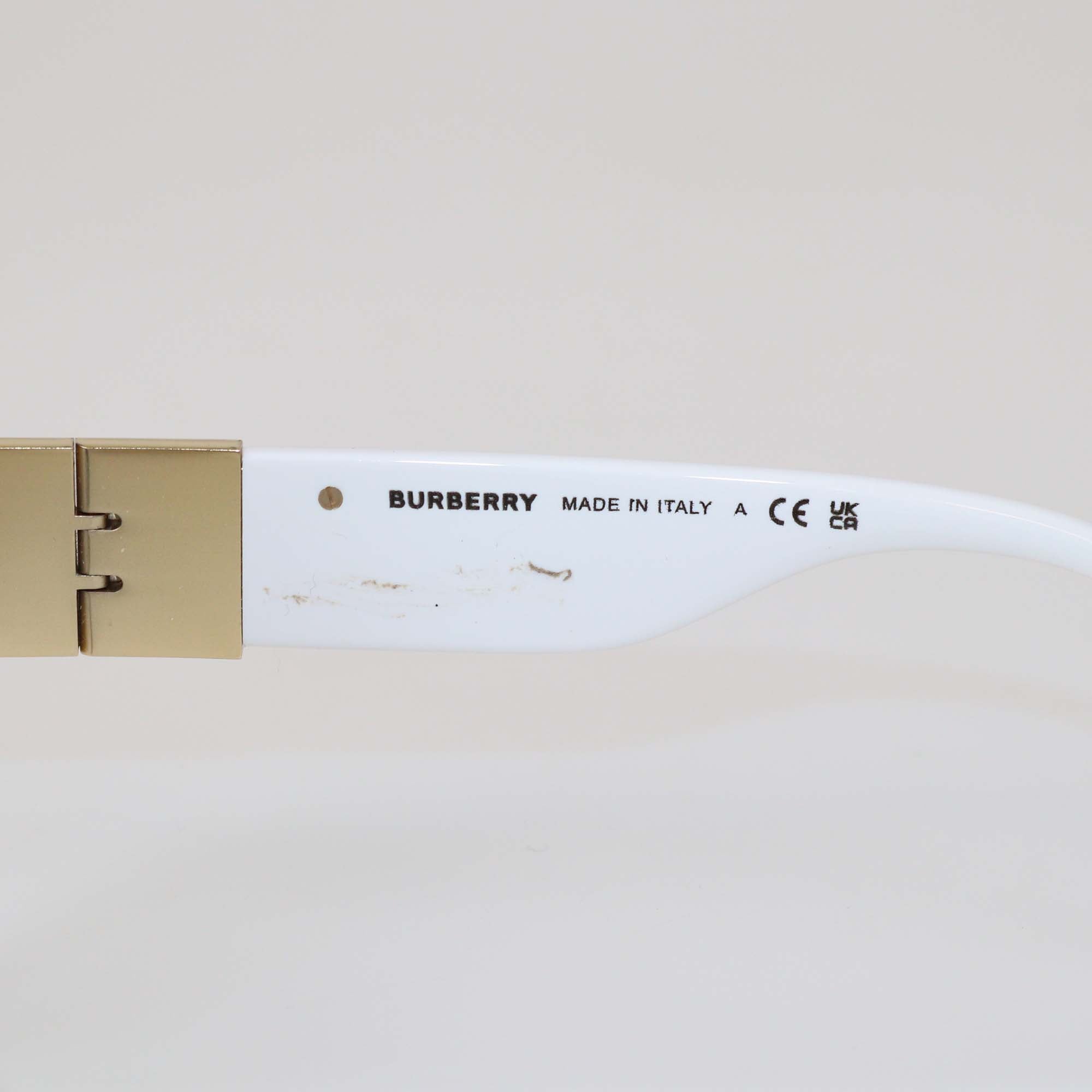 Burberry White/Black Butterfly Sunglasses