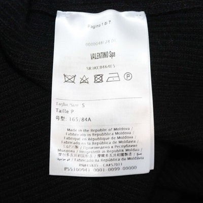 RED Valentino Tricolor Knitted Fabric Crew Neck Sweater