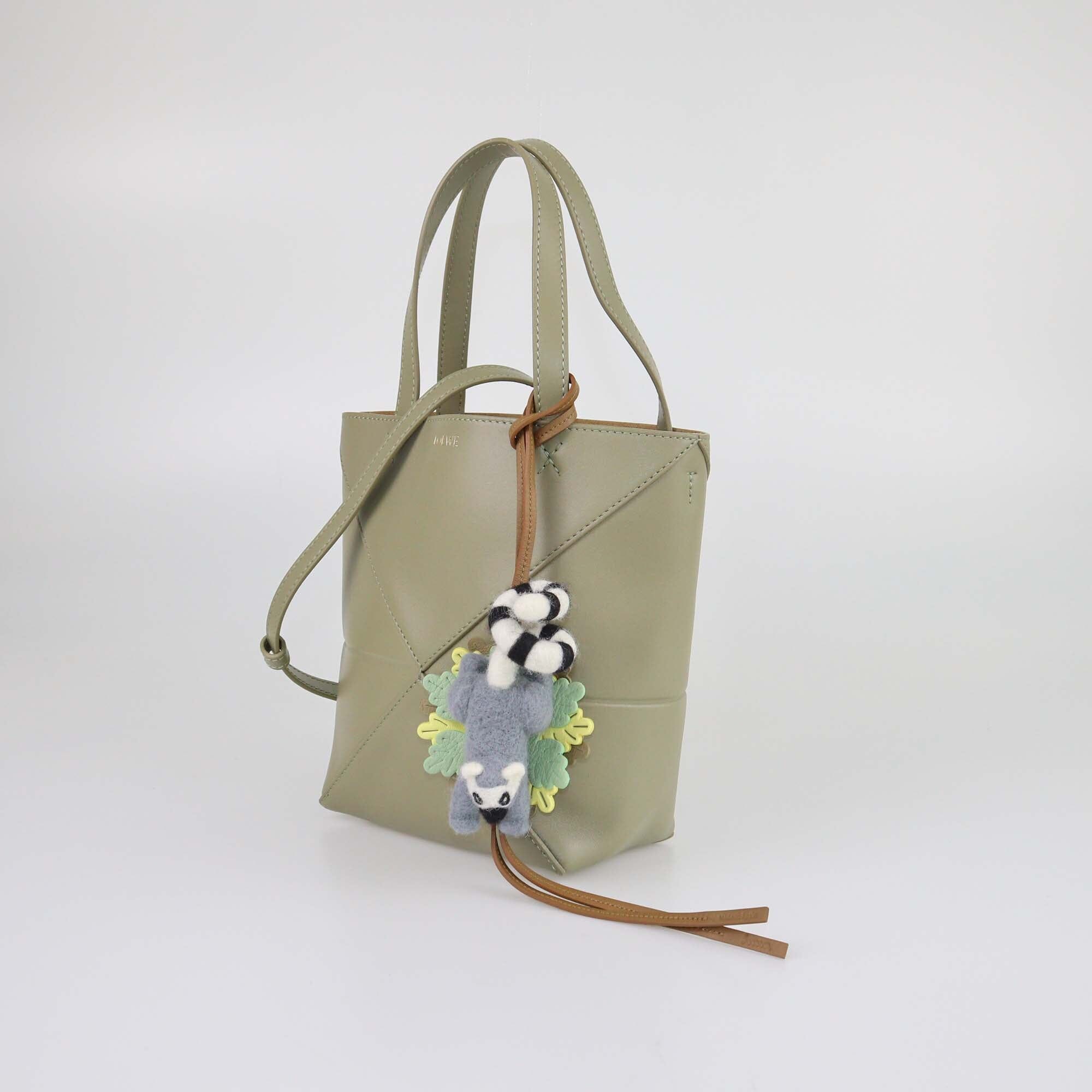 Loewe Eucalyptus Green Mini Puzzle Fold Tote Womens Loewe 