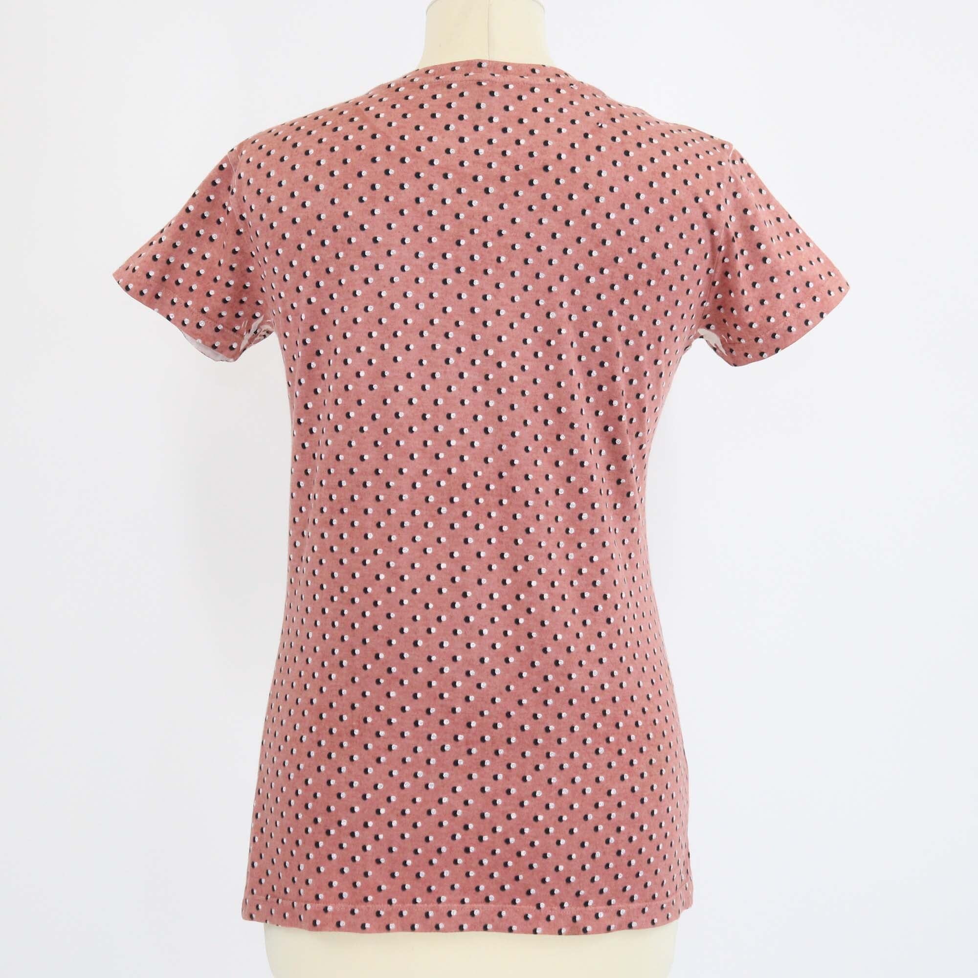 Louis Vuitton Pink Dot Pattern Print Crew Neck T Shirt Womens Louis Vuitton 