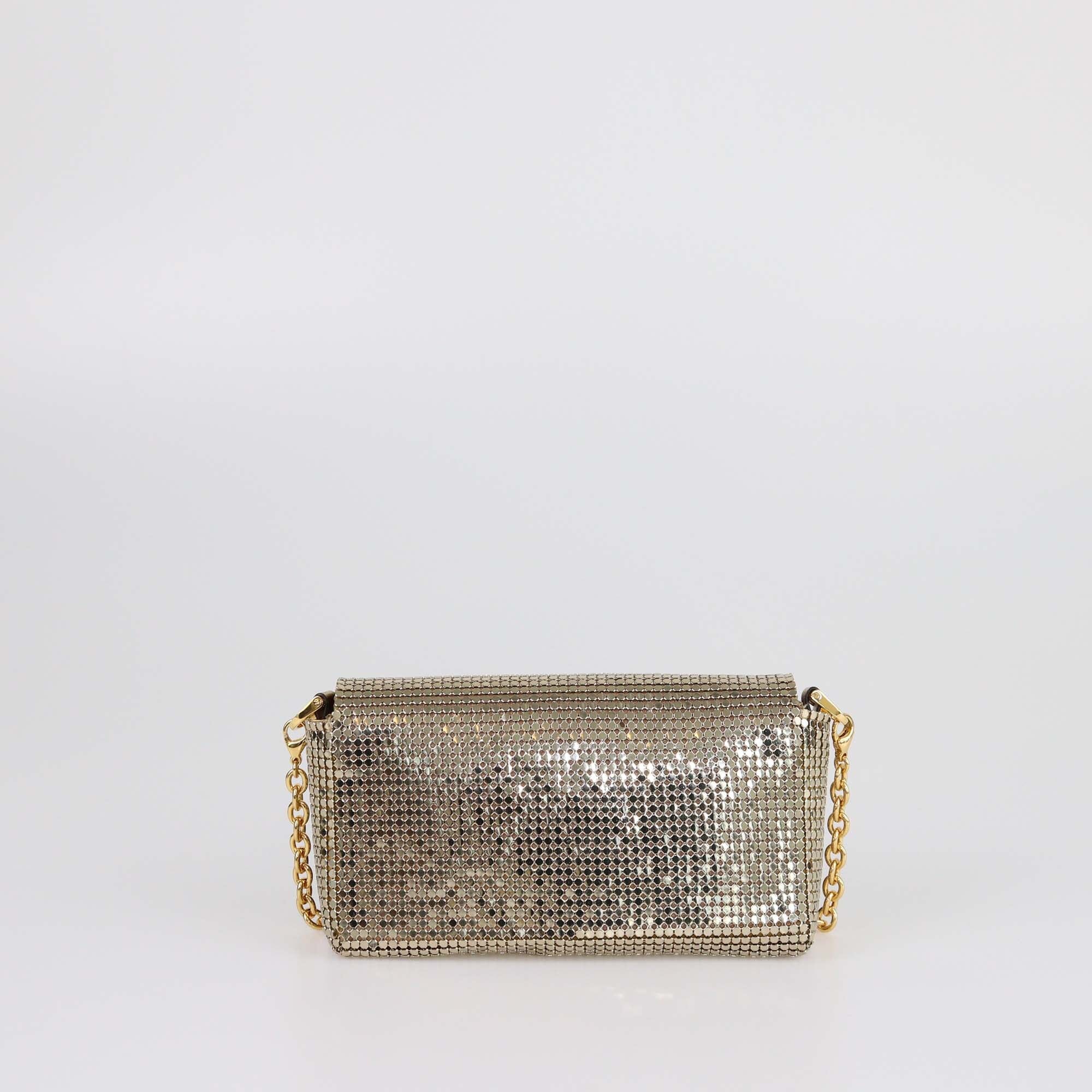 Tom Ford Gold Chainmail Mini Phone Holder Womens Tom Ford 