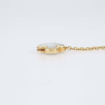 Van Cleef & Arpels 18K Yellow Gold Mother Of Pearl Vintage Pure Alhambra 14 Motif Long Necklace