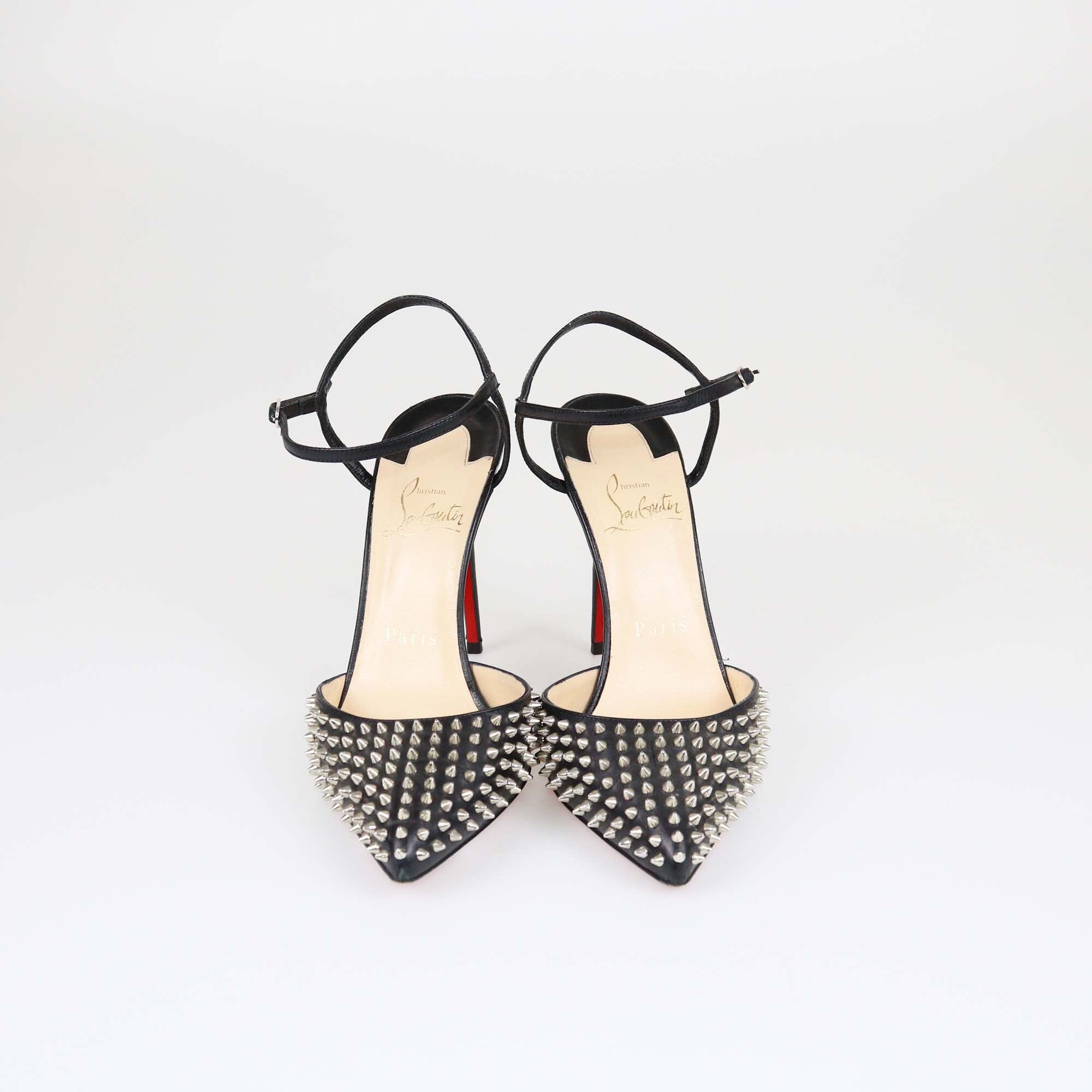 Christian Louboutin Black Baila Spike Pumps Womens Christian Louboutin 