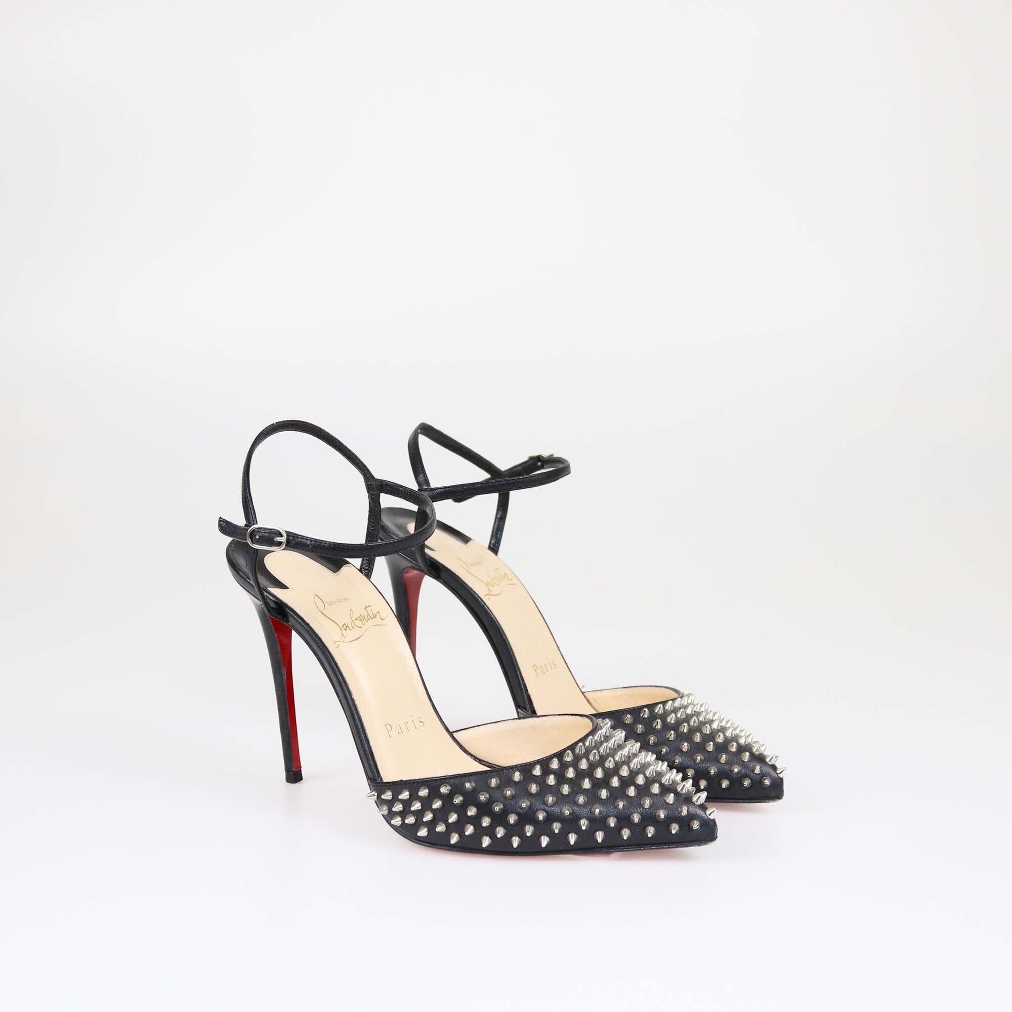 Christian Louboutin Black Baila Spike Pumps Womens Christian Louboutin 