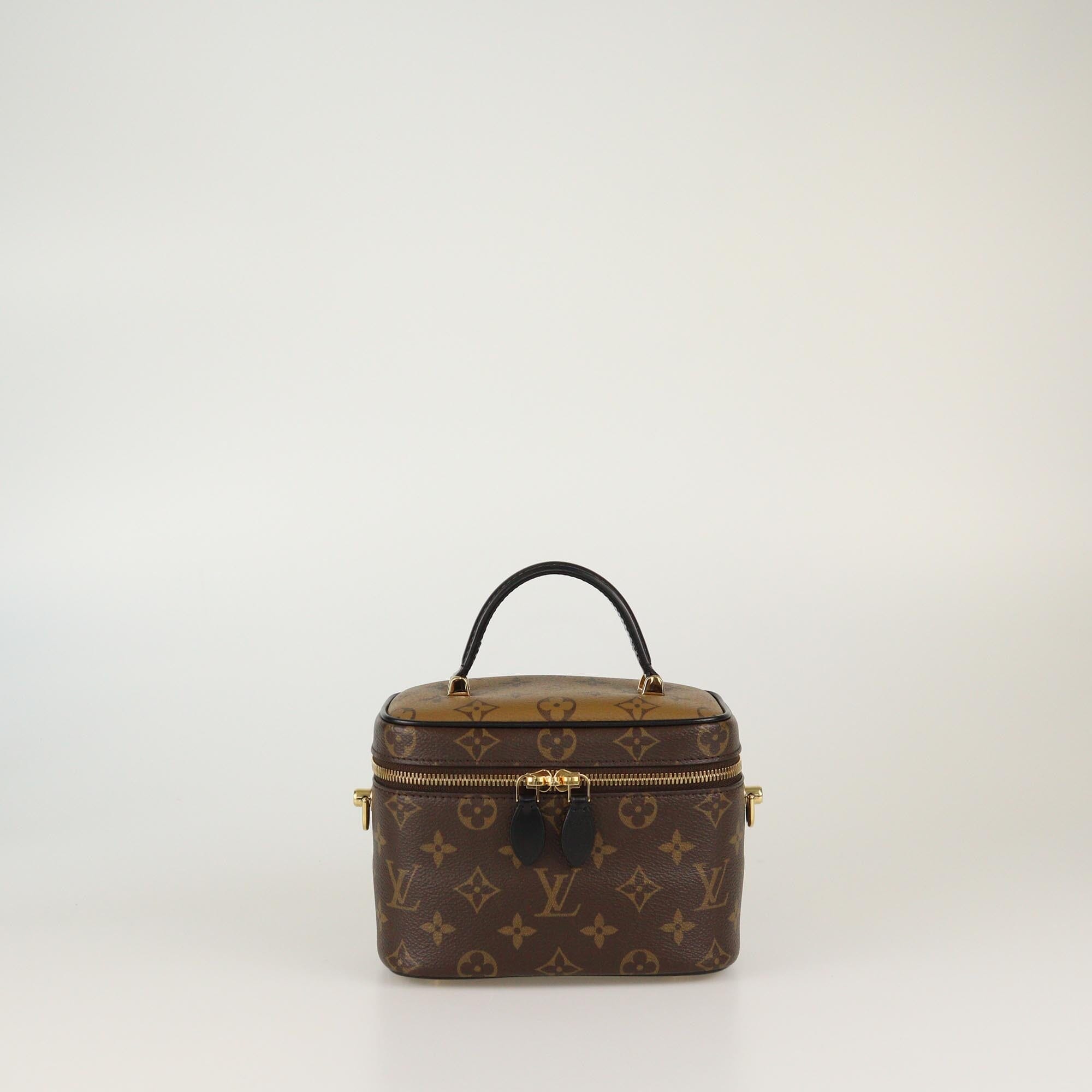 Louis Vuitton Monogram Reverse Canvas Vanity PM Bag Womens Louis Vuitton 