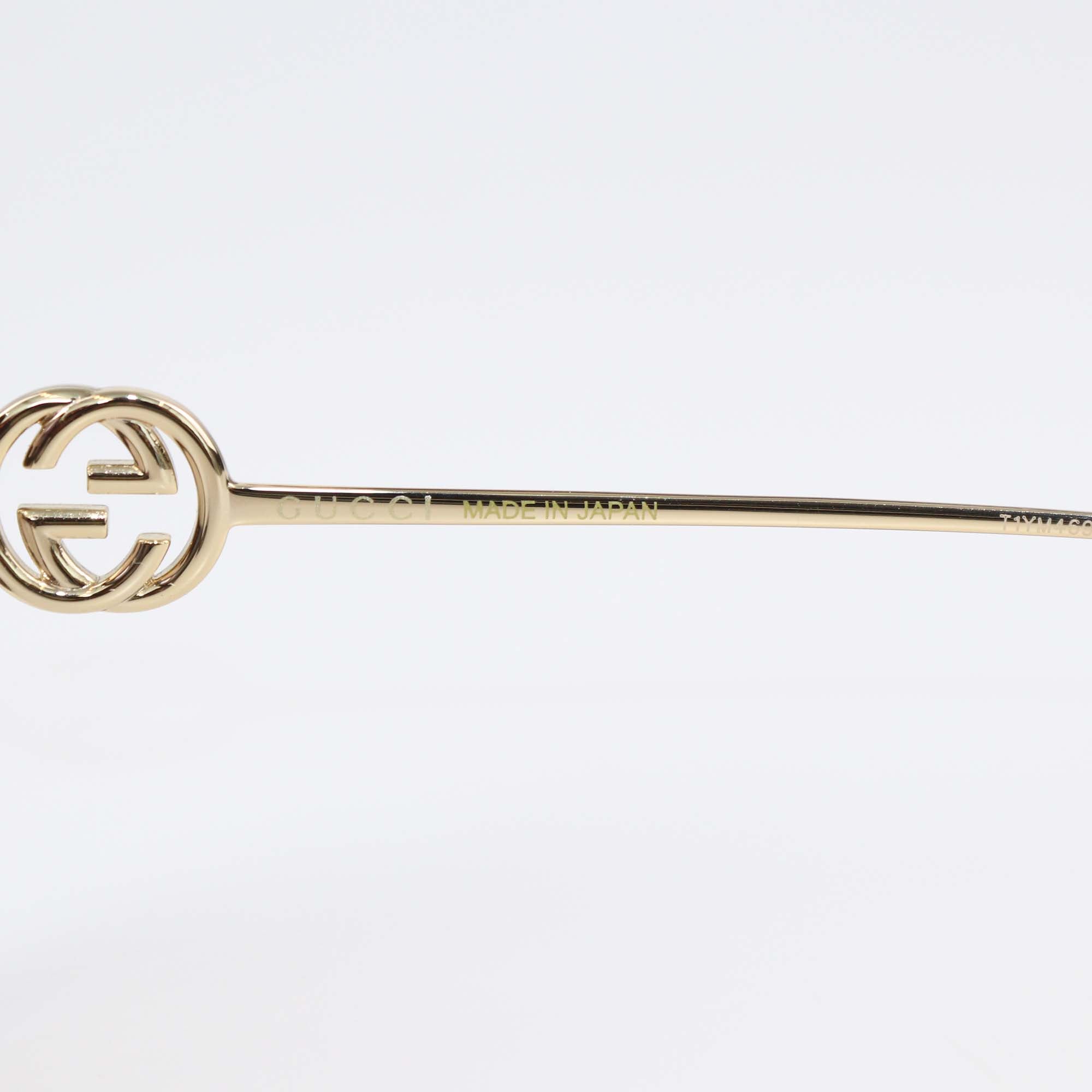 Gucci Brown Tortoise Gradient GG Round Sunglasses