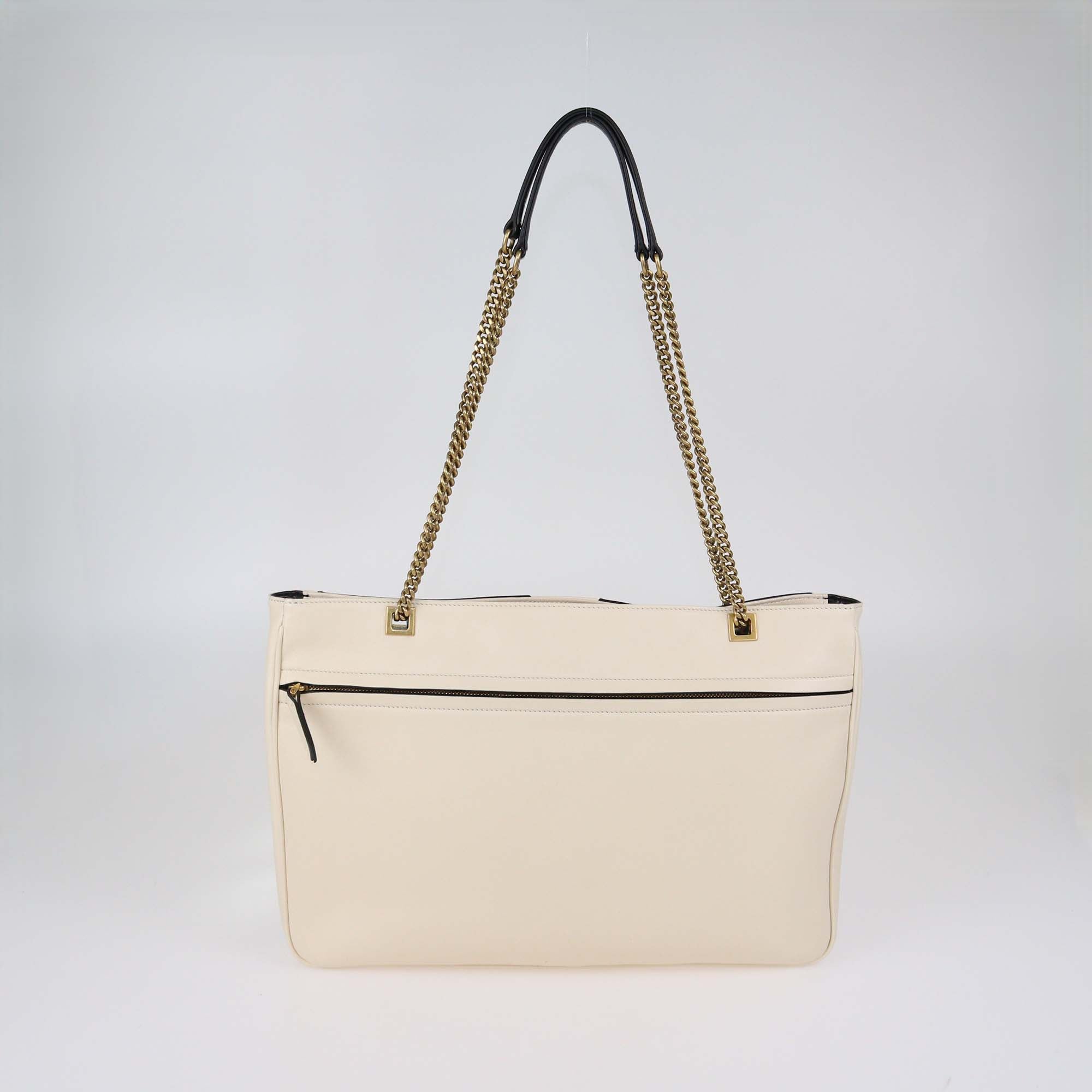 Valentino Butter/Black Medium Viva Superstar Shopper Tote