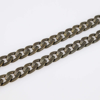 Lanvin Two-Tone Metal Chain Link 13 Crystal Choker Necklace