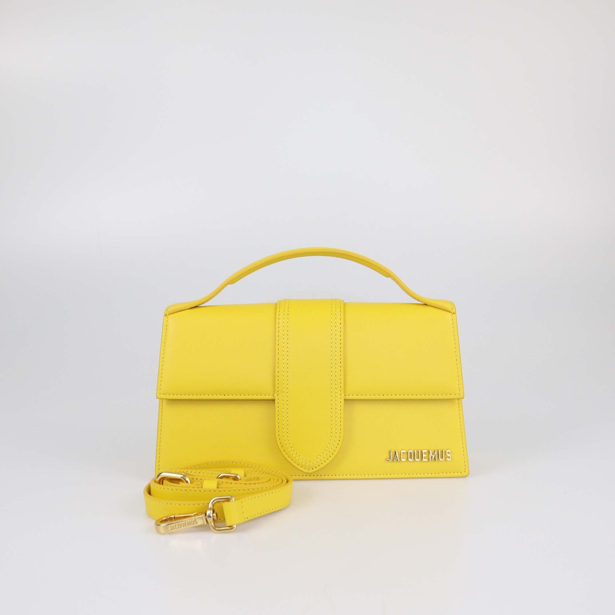 Jacquemus Yellow Le Grand Bambino Top Handle Bag Womens Jacquemus 