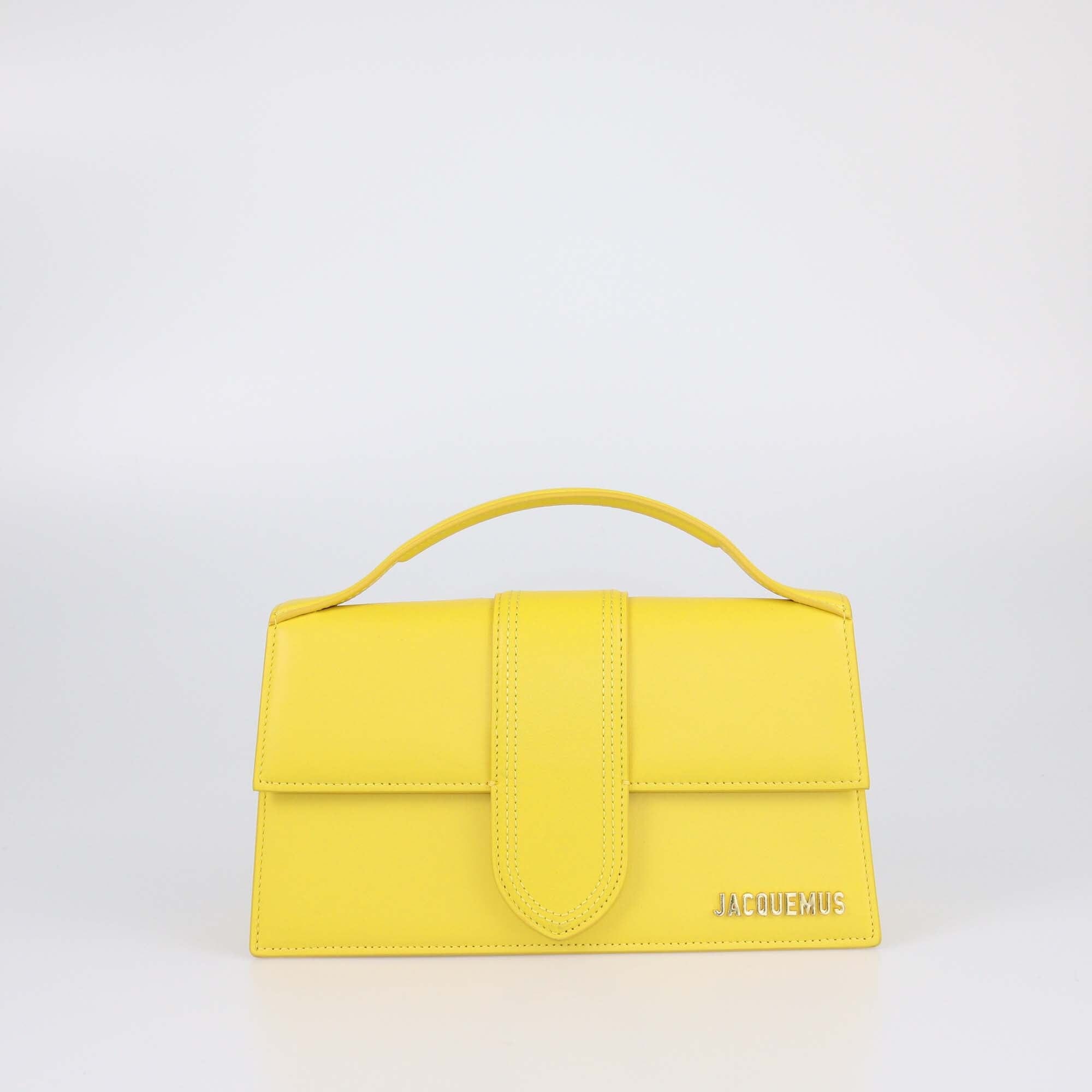 Jacquemus Yellow Le Grand Bambino Top Handle Bag Womens Jacquemus 