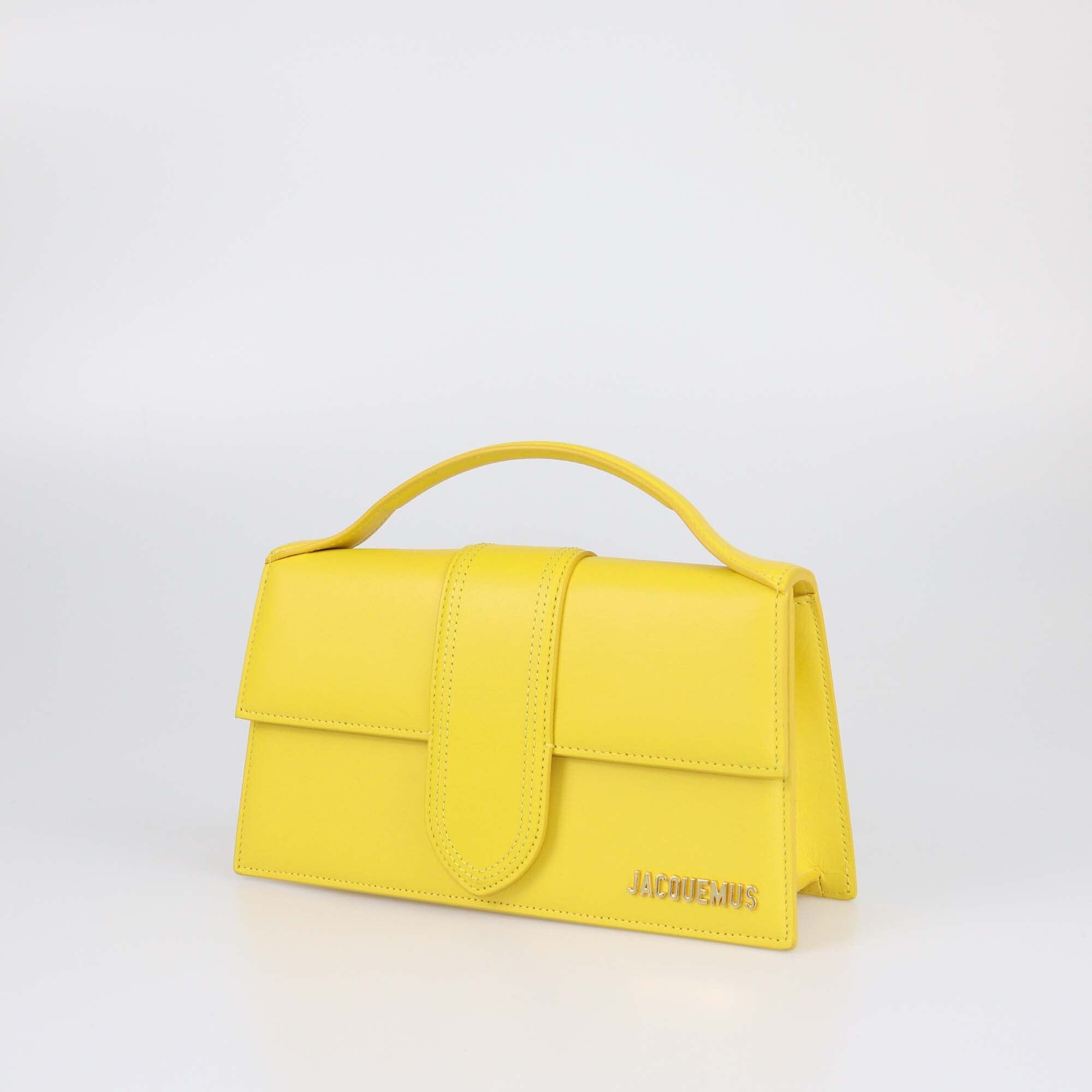 Jacquemus Yellow Le Grand Bambino Top Handle Bag Womens Jacquemus 