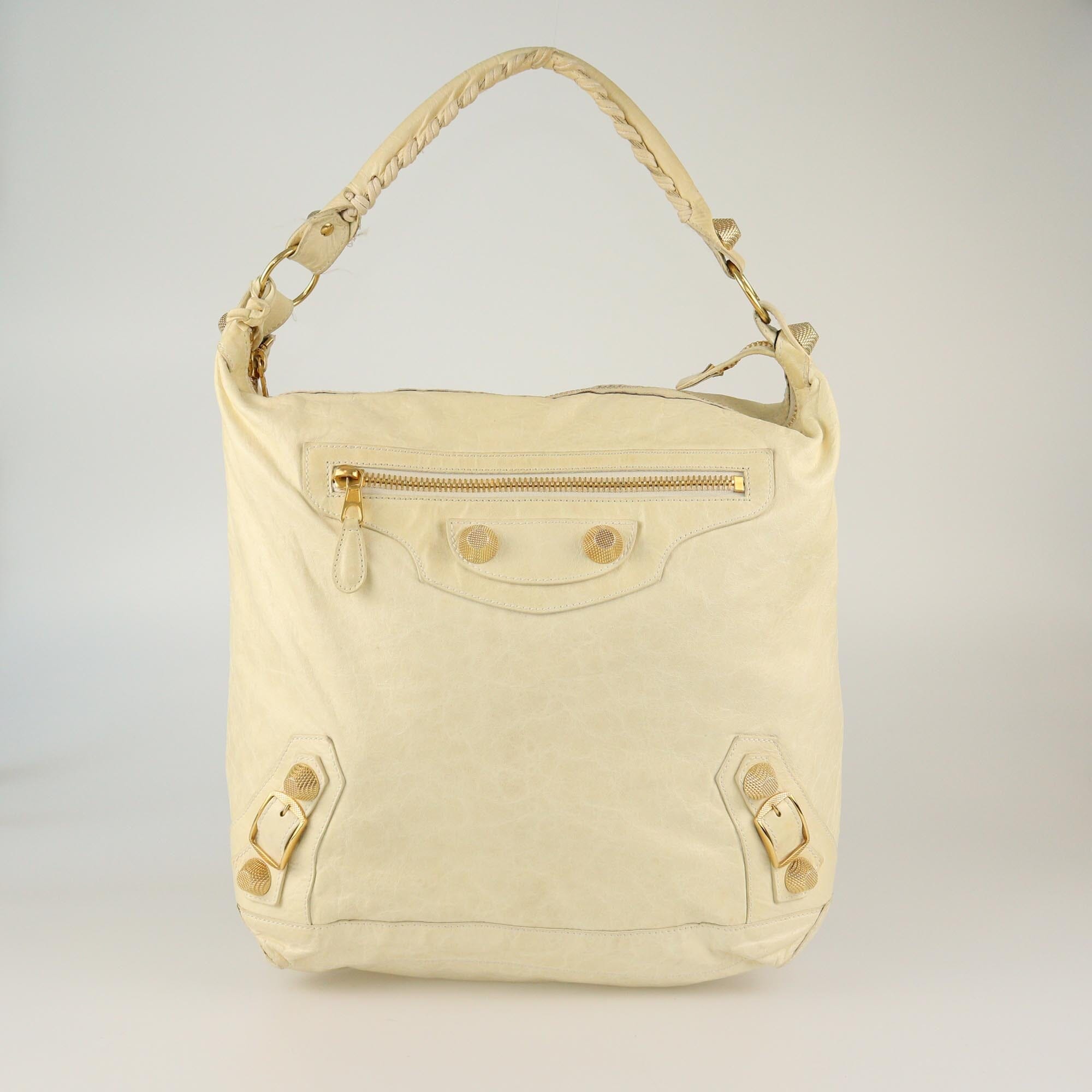 Balenciaga Cream GGH Day Hobo Womens Balenciaga 