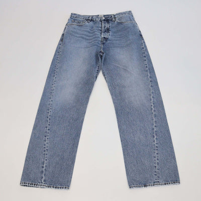 Toteme Blue Denim Twisted Seam Pants