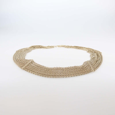 Chanel Gold Tone Metal Multi Strand Chain Belt