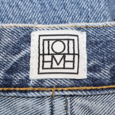 Toteme Blue Denim Twisted Seam Pants