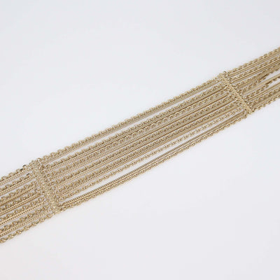 Chanel Gold Tone Metal Multi Strand Chain Belt