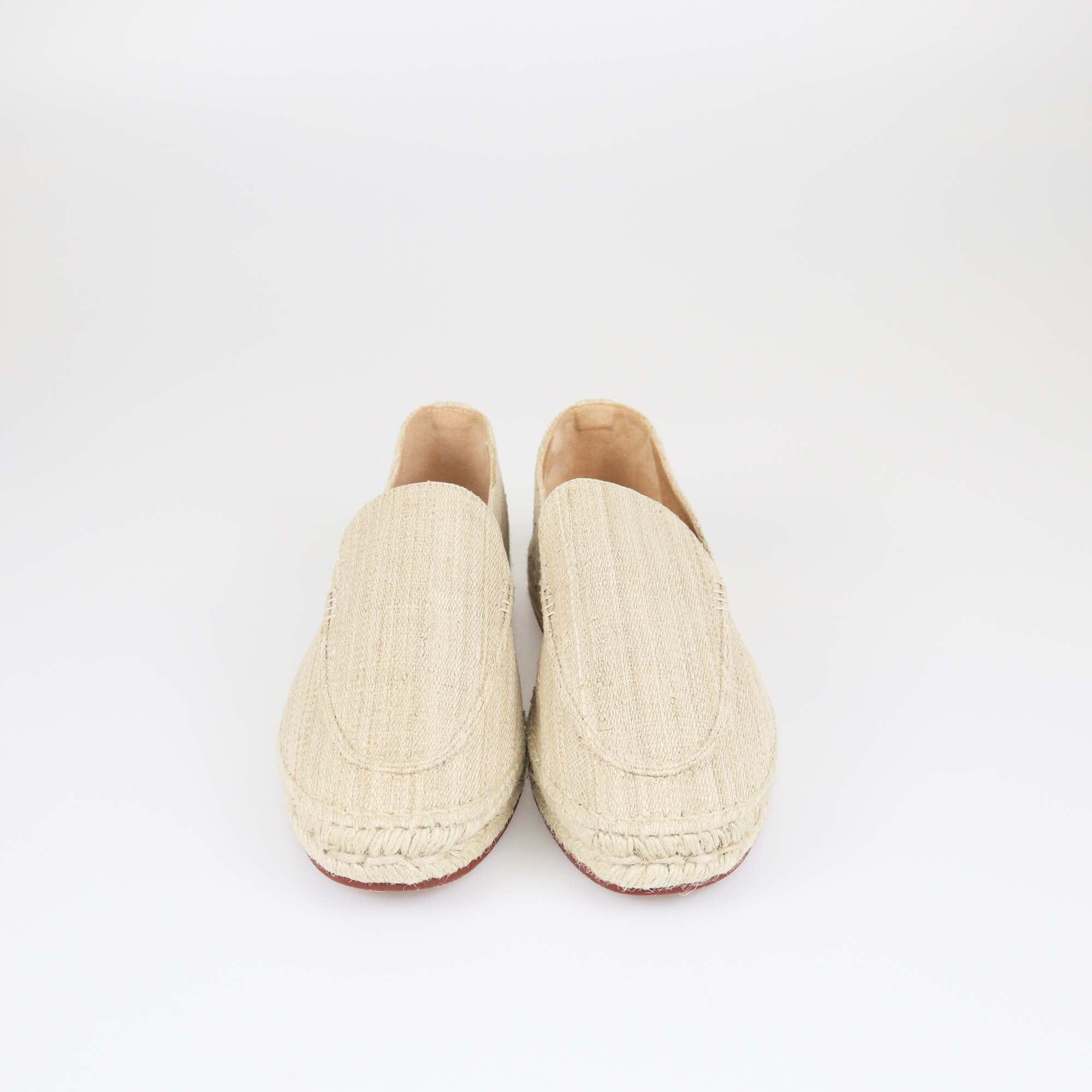 Loro Piana Beige Raffia Espadrilles Seaside Walk Loafers Mens Loro Piana 