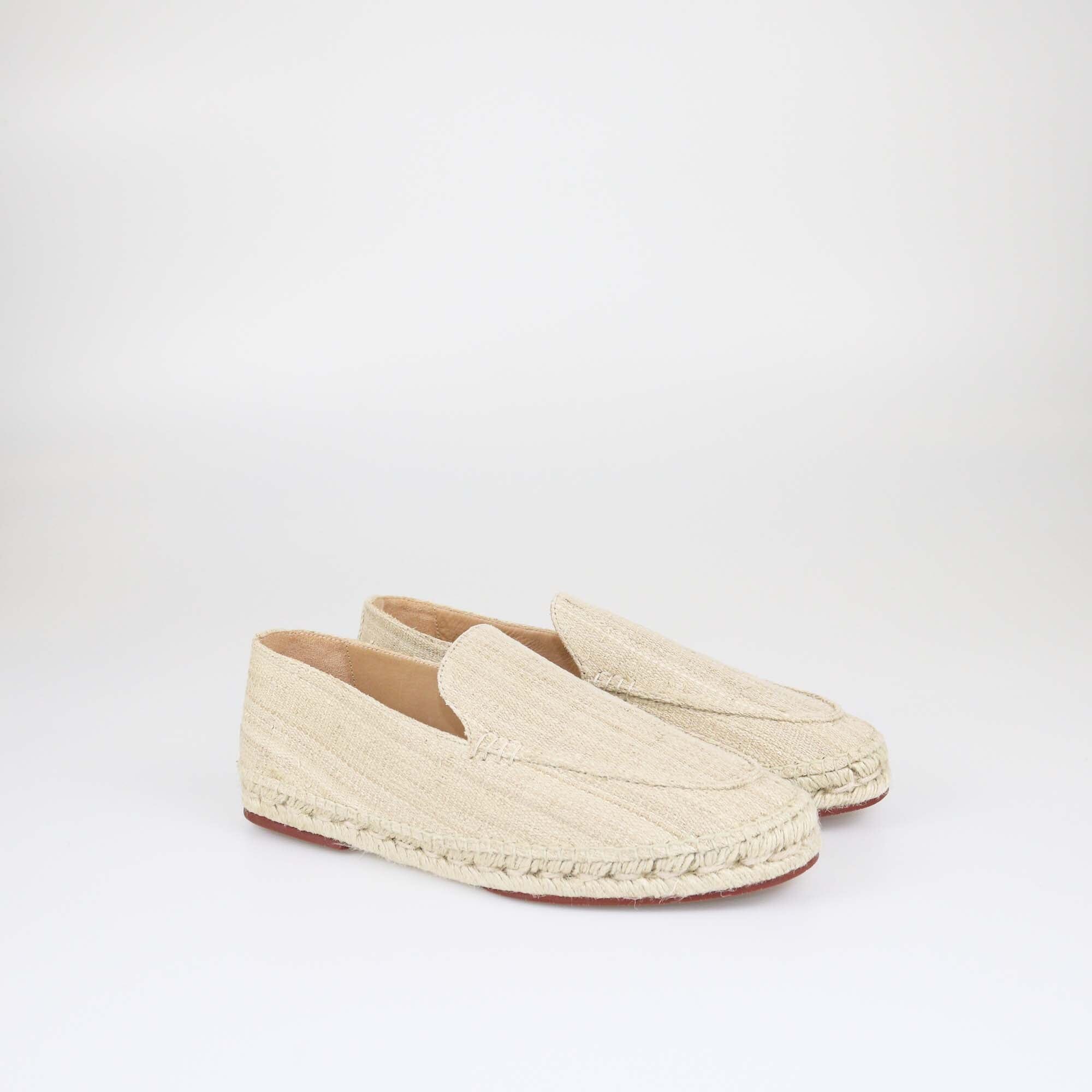 Loro Piana Beige Raffia Espadrilles Seaside Walk Loafers Mens Loro Piana 