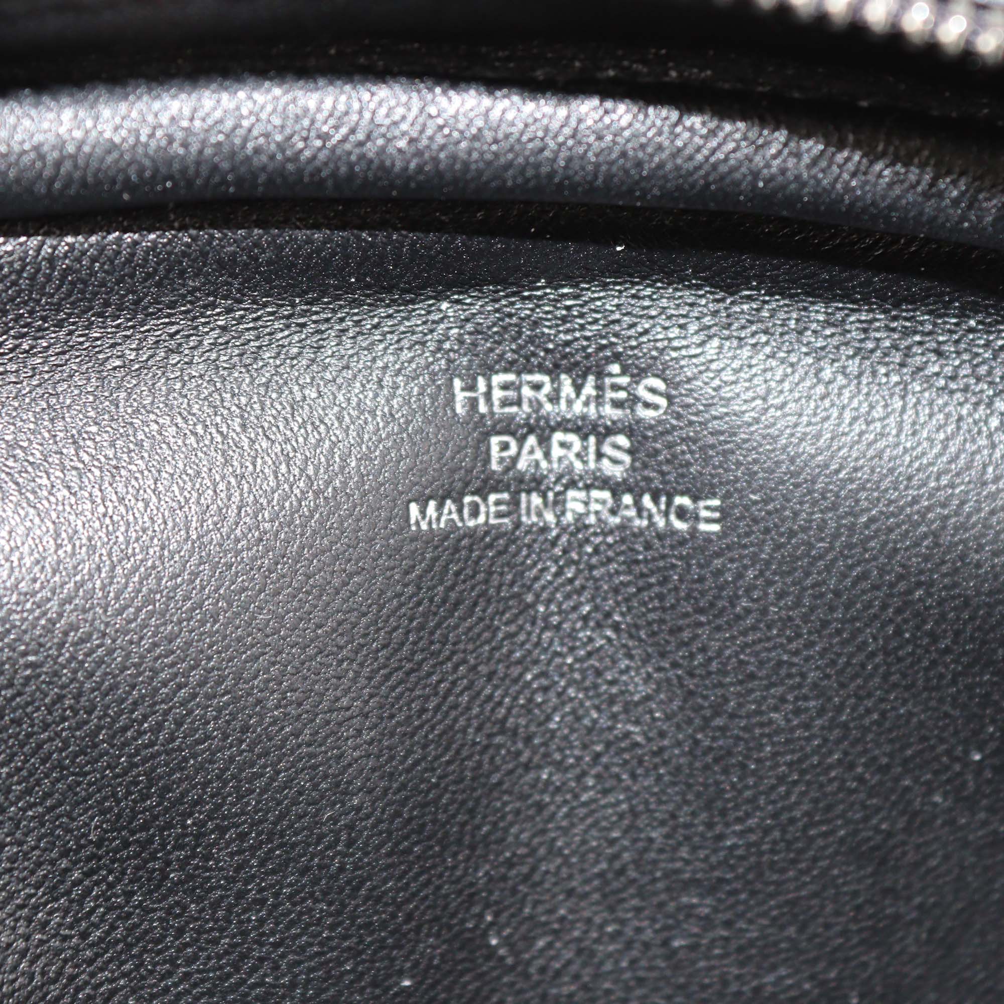 Hermes Black Swift Leather In The Loop Belt Bag
